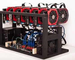 Imagem de GPU mining rig