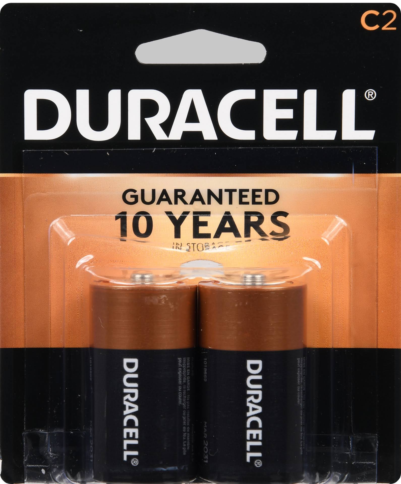 C Duracell Coppertop Alkaline Batteries