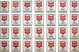 Résultat de recherche d'images pour "andy warhol Campbell's Soup"