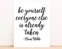 Popular items for oscar wilde quote on Etsy via Relatably.com