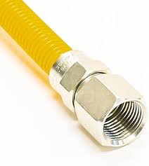 Amazon.com: Clothes Dryer Gas Connector Yellow Coated 1/2 ...