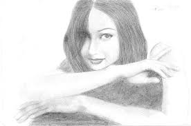 Indian Actress Drawing by Reza Naqvi - Indian Actress Fine Art Prints and Posters for Sale - indian-actress-reza-naqvi