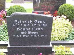 Grab von Heinrich Gras (25.07.1918-17.03.1991), Friedhof Woquard