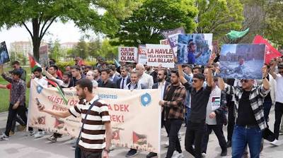 Niğde'de Filistin'e destek yürüyüşü düzenlendi İhlas Haber Ajansı