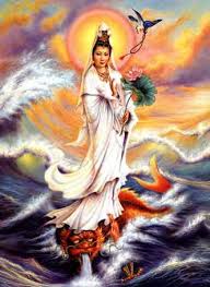 Image result for mother mary, quan yin, green and white tara