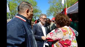 Amiens : Olivier Faure se fait enfariner lors du défilé du 1er-Mai
