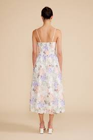 Lucy Paris Edda Lace Midi Dress / Multi Floral - Monkee's of Myrtle Beach