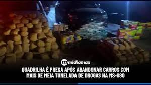 Justiça mantém prisão de quadrilha flagrada com meia tonelada de drogas na MS-080
