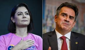 Michelle Bolsonaro liga para Ciro Nogueira e intercede por Tereza Cristina na vice de Flávio
