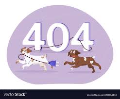 Image result for 404 error dog/url?q=https://www.vectorstock.com/royalty-free-vectors/404-vectors