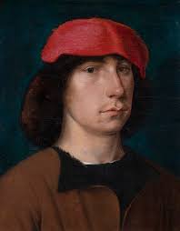 A Young Man In A Red Cap Painting - a-young-man-in-a-red-cap-michiel-sittow
