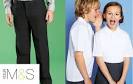 off school uniforms at Marks and Spencer