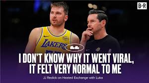 Lakers' JJ Redick Addresses Luka Doncic Relationship After Viral Video of Bench Exchange