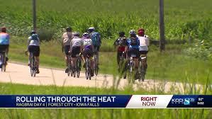 Cyclists Battling the Heat