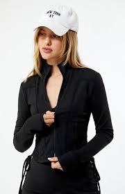 PAC 1980 PAC WHISPER Active Black Cinched Free Form Jacket | PacSun