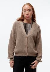 Knitted cardigan GBDESIREE oversize in organic cotton with