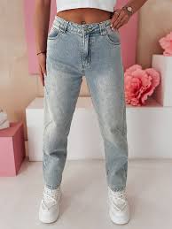 Spodnie damskie wide leg jeansowe WIDENO niebieskie Dstreet