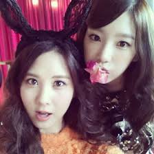 Taeyeon &amp; Seohyun Love Peace Selca. November 30, 2013 Filed Under: Taeyeon Photos. Selca photo of Taeyeon and Seohyun when shooting the album jacket image ... - taeyeon-instagram-223