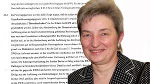 Die ehemalige Finanzsenatorin <b>Annette Fugmann</b>-Heesing (SPD) und ein Ausriss <b>...</b> - wasservertr_ge_269646a-768x432