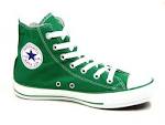 Green high top converse