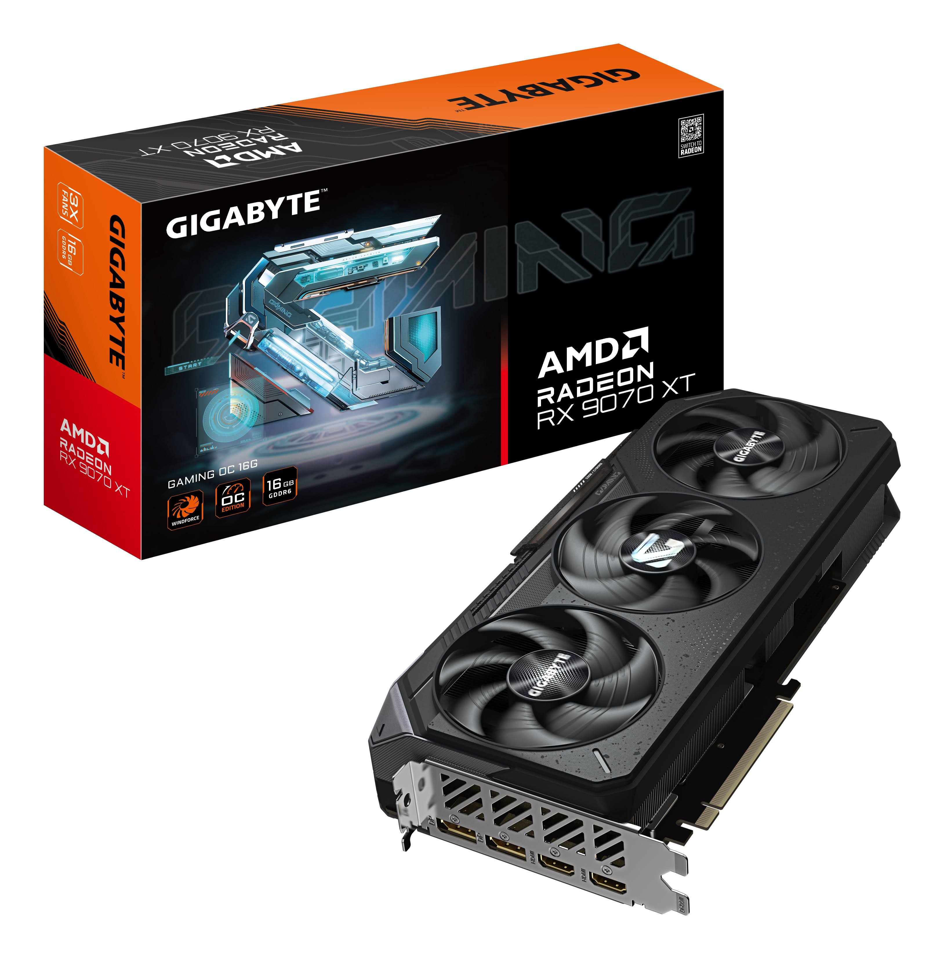 Gigabyte Radeon RX 9070 XT Gaming OC 16G Graphics Card