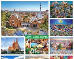 Imagem de Spanish landscape or cityscape collage