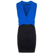 Image result for blue and black dress