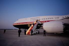 Trump will display an old Air Force One at his library, his son says, leaving Qatari jet’s fate unclear