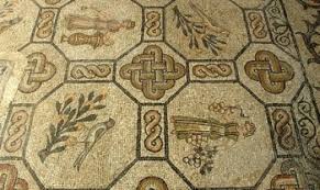 Arte Bizantina. Part. dei mosaici della Basilica di Aquileia.