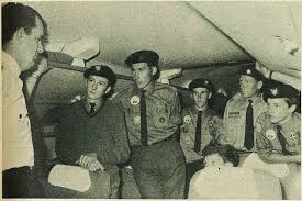 Mike Brittenden explains to, from left, Mark Sceats, Ian Stichbury, ...