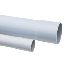 96mm BT Type Rigid Duct Single Socket Pipe x6m; Grey