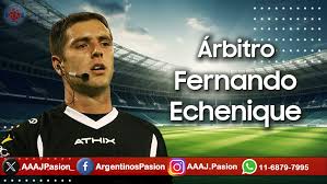 Fernando Echenique será el árbitro de 4tos de final -