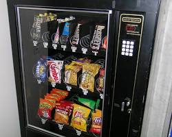 Imagem de Uma máquina de venda automática
