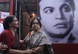 Tollywood actress Supriya Devi and Madhabi Mukherjee during a function held by 92.7 BIG FM to celebrate late veteran actor Uttam Kumar&#39;s 87th birth ... - uttam-kumars-87th-birth-anniversary-celebration-at-92-7-big-fm-57645