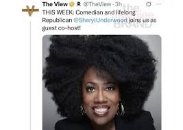 Comedian Sheryl Underwood will be a guest-host next week on The View!
