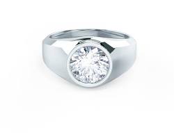 Image of Bezel Set Ring diamond ring for men