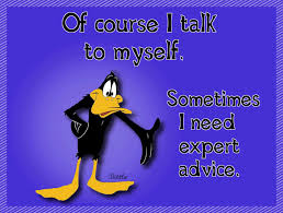 Image result for talking to yourself ecard