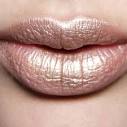 Shimmery nude lipstick