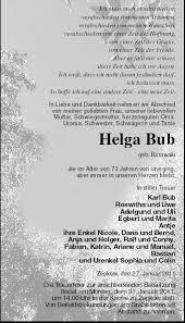 Helga Bub-Zepkow, den 27. Janu | Nordkurier Anzeigen