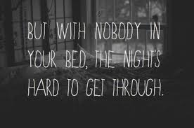 Its hard when you get used to sleeping in the same bed to sleep ... via Relatably.com