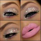 Glittery eyeshadow