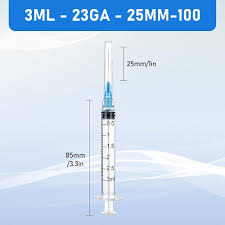3ml 25 Gauge 1 inch Syringe 3cc Luer Lock Disposable ...