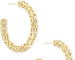 Image of Kendra Scott Elisa Gold Hoop Earrings on Amazon  invalid URL removed