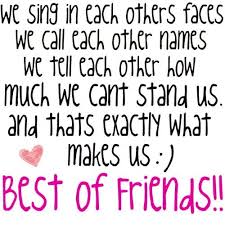 Best friends, and friends in general. I love making weird facial ... via Relatably.com