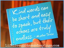 Kind Words Can Be Short.. - Love Quotes And Sayings via Relatably.com