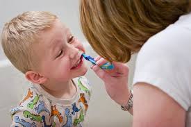 Some children find the “zippy” mint flavor of toothpaste to be painful. - toothbrushing