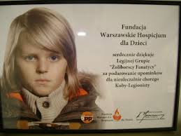 Żoliborscy Fanatycy zadeklarowali dalszą pomoc i współpracę z naszą Fundacją&quot; - poinformowała Marta Kwaśniewska z hospicjum. przeczytaj więcej o:hospicjum, ... - 1373184504