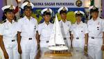 After months sea, all-women Navy