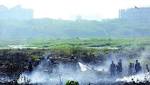 Sewage fuels lake inferno