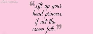 Princess Quotes for Girls Timeline Profile Cover for Facebook via Relatably.com